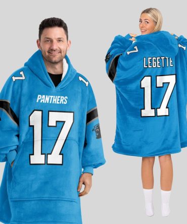 Adult 17 Carolina Football Unisex Blanket Hoodie