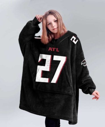 Kid 27 Atlanta Football Unisex Blanket Hoodie