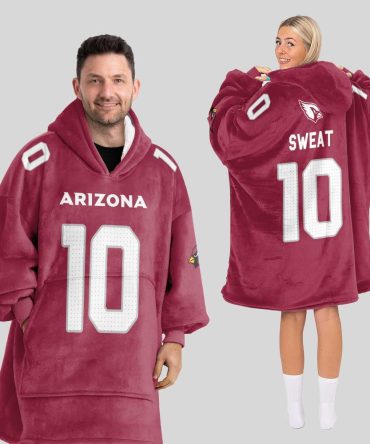 Adult 10 Arizona Football Unisex Blanket Hoodie
