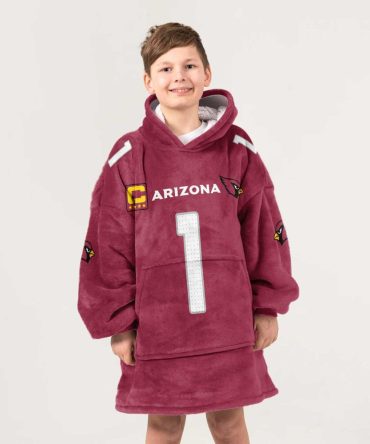 Kid 1 Arizona Football Unisex Blanket Hoodie