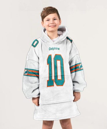 Kid T.H 10 Miami Football Unisex Blanket Hoodie