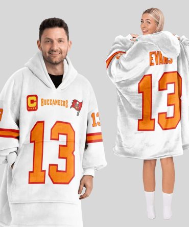 Adult Captain 13 Tampa Bay Football Unisex Blanket Hoodie