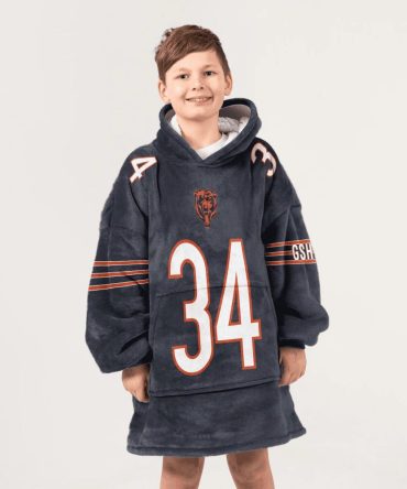 Kid 34 Chicago Football Unisex Blanket Hoodie