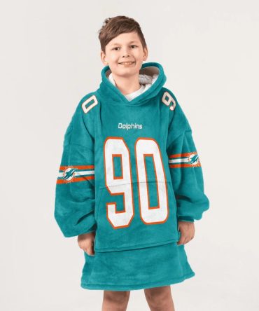 Kid 90 Miami Football Unisex Blanket Hoodie