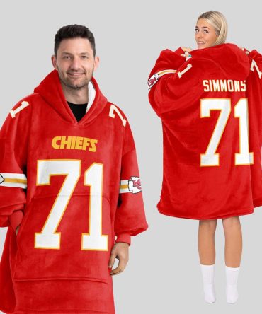 # 71 Kansas City Football Unisex Blanket Hoodie