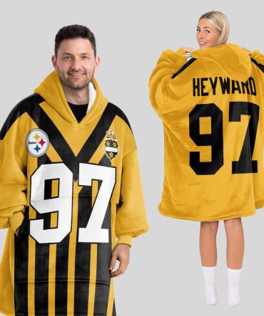 97 Pittsburgh Football Unisex Blanket Hoodie