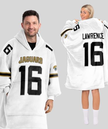 Adult 16 Jacksonville Football Unisex Blanket Hoodie