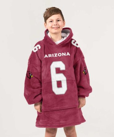 Kid 6 Arizona Football Unisex Blanket Hoodie