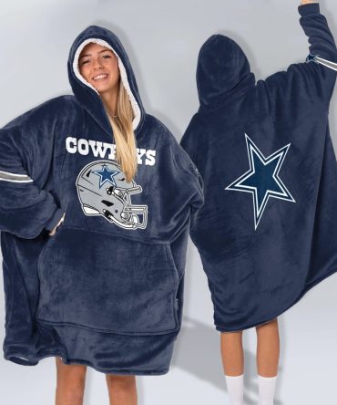 Adult Dallas Football Unisex Blanket Hoodie