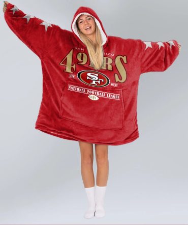 San Francisco Football Unisex Blanket Hoodie