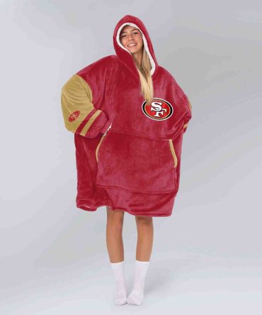 San Francisco Football Unisex Blanket Hoodie