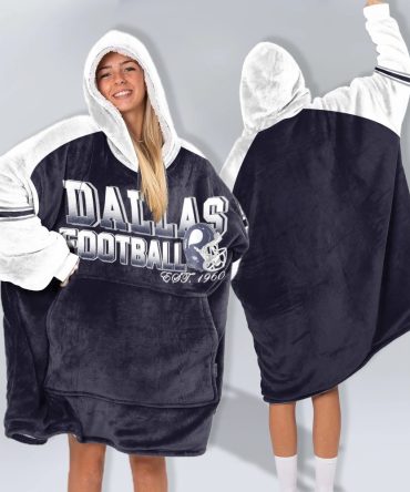 Adult Dallas Football Unisex Blanket Hoodie