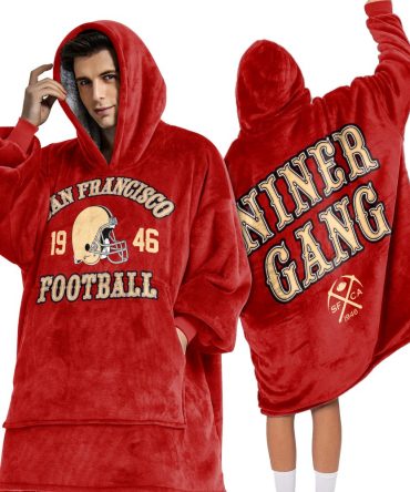 San Francisco Football Unisex Blanket Hoodie