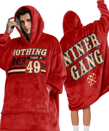 San Francisco Football Unisex Blanket Hoodie