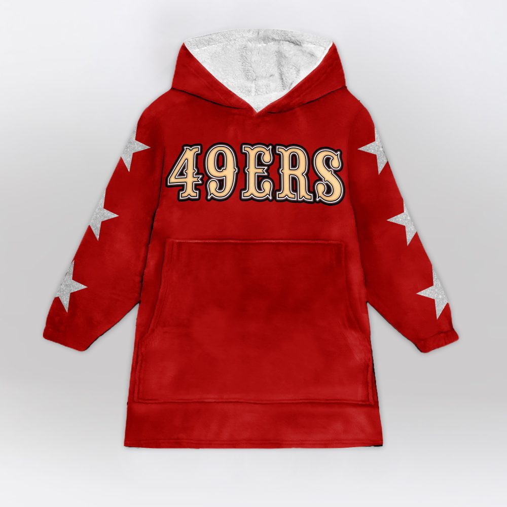 San Francisco Football Unisex Blanket Hoodie - Image 2