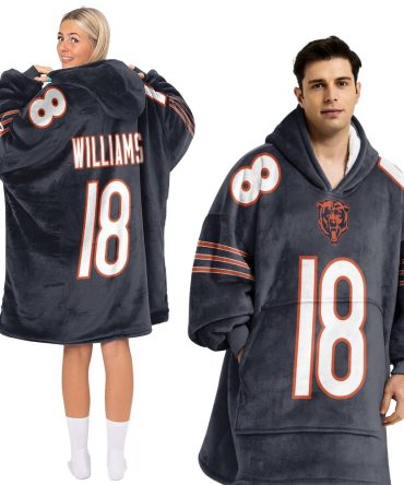 Adult C.W 18 Chicago Football Unisex Blanket Hoodie