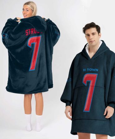Adult C.S 7 Houston Football Unisex Blanket Hoodie