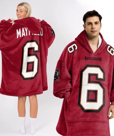 Adult B.M 6 Tampa Bay Football Unisex Blanket Hoodie
