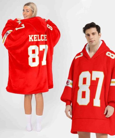 T.K 87 Kansas City Football Unisex Blanket Hoodie