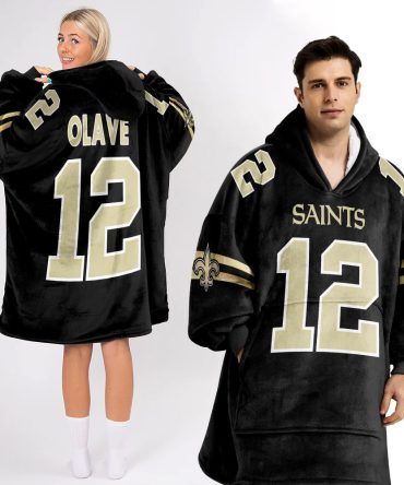Adult C.O 12 New Orleans Football Unisex Blanket Hoodie