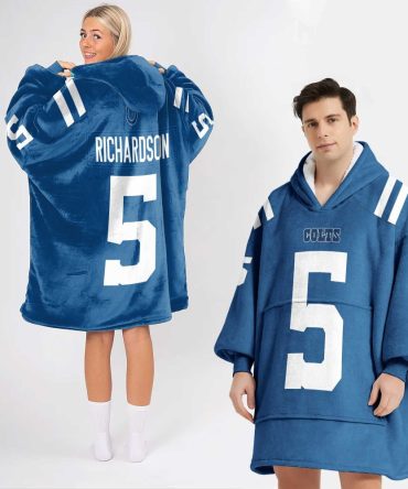 Adult A.R 5 Indianapolis Football Unisex Blanket Hoodie