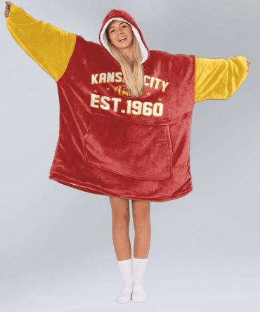Kansas City Football Blanket Hoodie