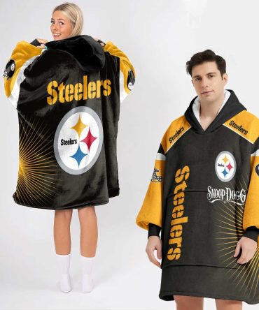 S.D Pittsburgh Football Unisex Blanket Hoodie