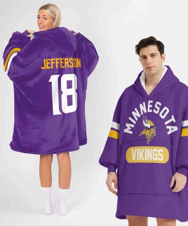 Jj 18 Minnesota Football Unisex Blanket Hoodie