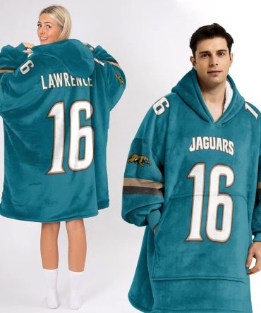 Adult Tl 16 Jacksonville Jaguars Football Unisex Blanket Hoodie