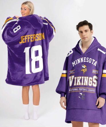 Jj 18 Minnesota Football Unisex Blanket Hoodie