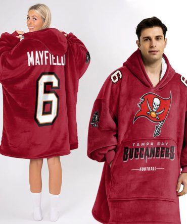 Adult B.M 6 Tampa Bay Football Unisex Blanket Hoodie