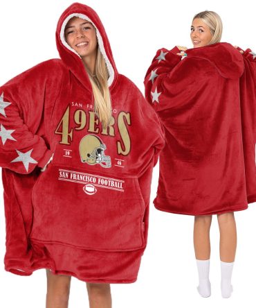 Starry San Francisco Football Unisex Blanket Hoodie