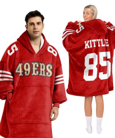 #85 San Francisco Football Unisex Blanket Hoodie