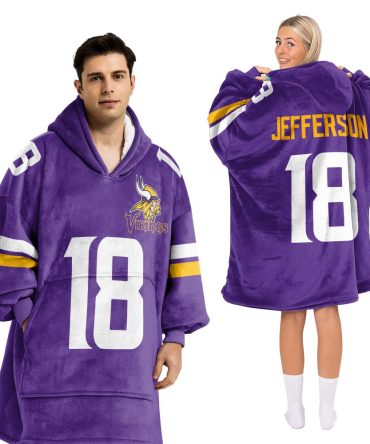Jj 18 Minnesota Football Unisex Blanket Hoodie
