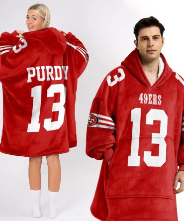B.P. 13 San Francisco Football Unisex Blanket Hoodie