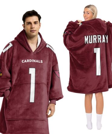 Adult 1 Arizona Cardinals Football Unisex Blanket Hoodie