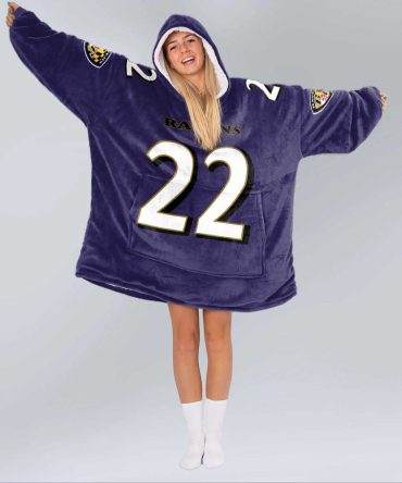 D.H 22 Baltimore Football Unisex Blanket Hoodie