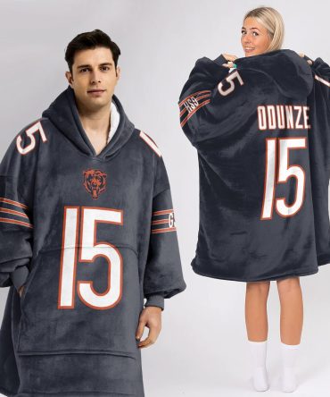 R.O 15 Chicago Football Unisex Blanket Hoodie