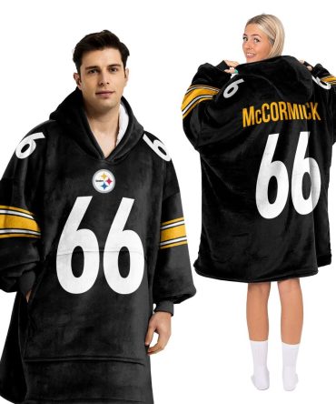 66 Pittsburgh Football Unisex Blanket Hoodie