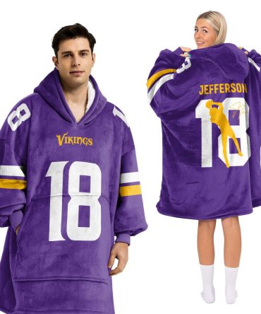 #18 Minnesota Football Unisex Blanket Hoodie