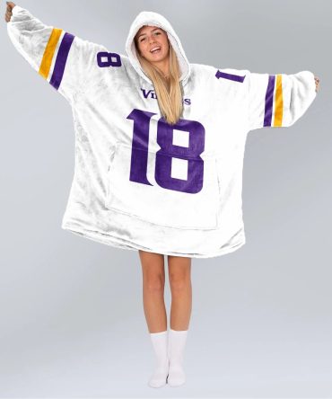J.J 18 Minnesota Football Unisex Blanket Hoodie