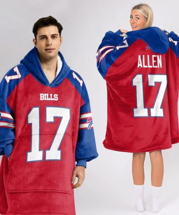 Buffalo Football 17 Unisex Blanket Hoodie