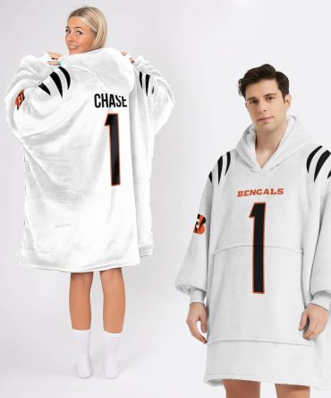 Adult 1 Cincinnati Football Unisex Blanket Hoodie