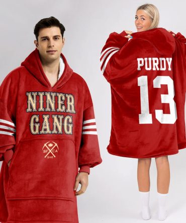#13 San Francisco Football Unisex Blanket Hoodie