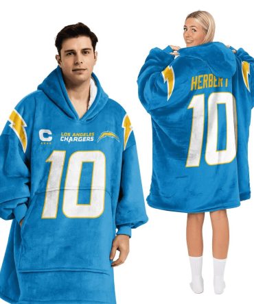 Captain Jh 10 Los Angeles Football Unisex Blanket Hoodie