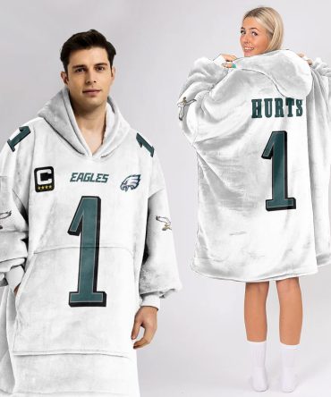 Captain 1 Philadelphia Football Unisex Blanket Hoodie