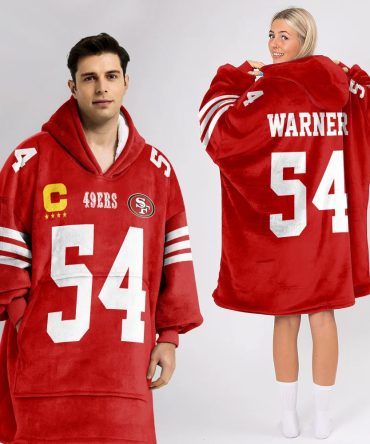 Captain 54 San Francisco Football Unisex Blanket Hoodie