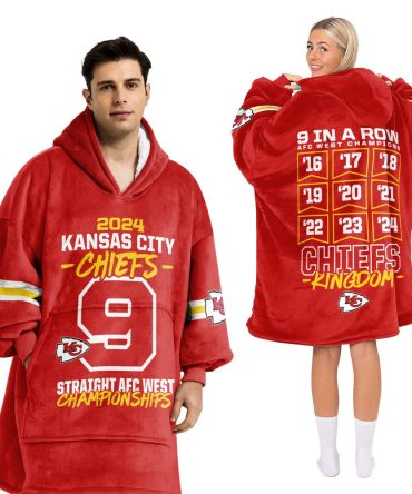 2024 Kansas City Football Unisex Blanket Hoodie