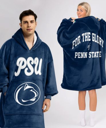 Adult Penn State Football Unisex Blanket Hoodie