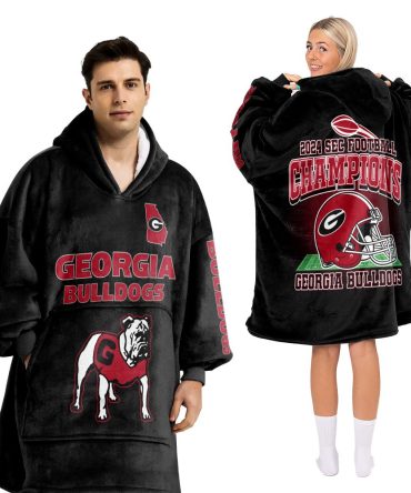 Adult Georgia Football Unisex Blanket Hoodie